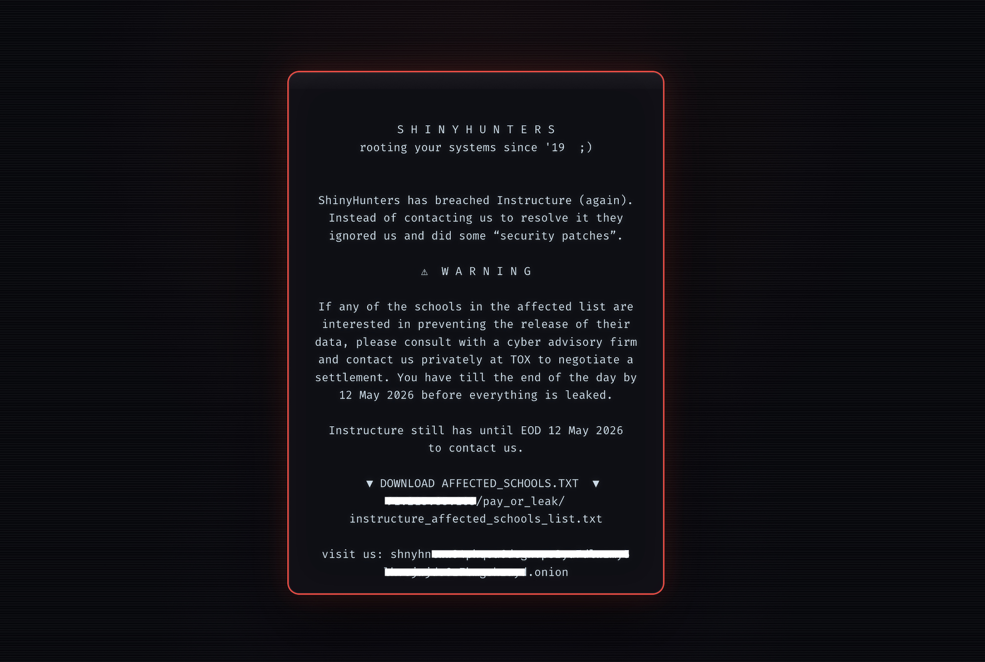 Education Technology Giant Faces Renewed Cyberattack as Hackers Deface Learning Platforms